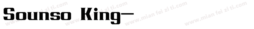 Sounso King字体转换
